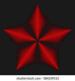 Red stripes star
