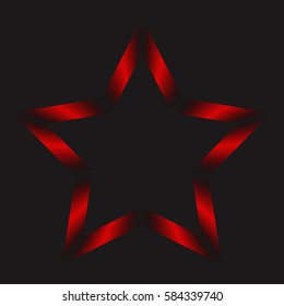 Red stripes star