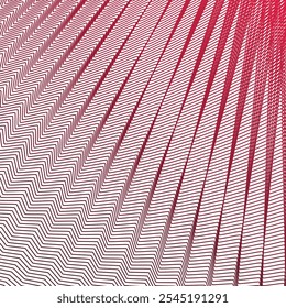 Red stripes wave seamless pattern abstract vector image