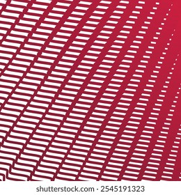 Listras vermelhas ondulam imagens vetoriais abstratas de padrão contínuo