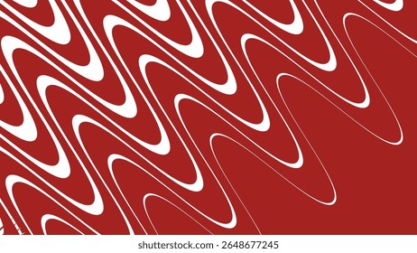 Red stripes wavy line abstract seamless pattern background for modern fabric digital and graphic design