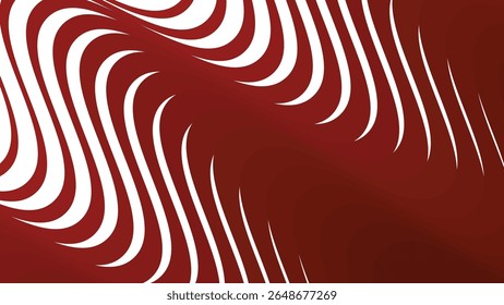 Red stripes wavy line abstract seamless pattern background for modern fabric digital and graphic design