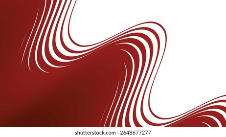 Red stripes wavy line abstract seamless pattern background for modern fabric digital and graphic design