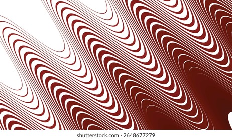 Red stripes wavy line abstract seamless pattern background for modern fabric digital and graphic design