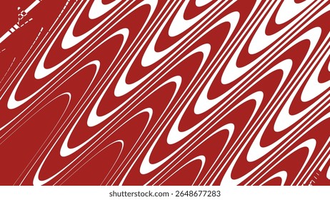 Red stripes wavy line abstract seamless pattern background for modern fabric digital and graphic design