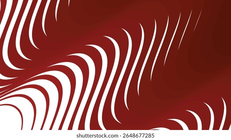 Red stripes wavy line abstract seamless pattern background for modern fabric digital and graphic design