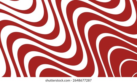 Red stripes wavy line abstract seamless pattern background for modern fabric digital and graphic design