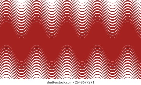 Red stripes wavy line abstract seamless pattern background for modern fabric digital and graphic design