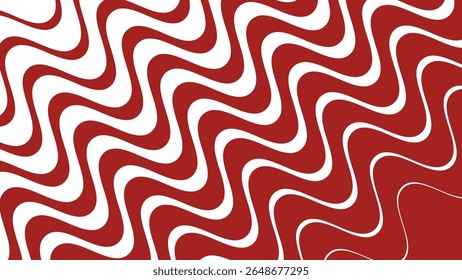 Red stripes wavy line abstract seamless pattern background for modern fabric digital and graphic design