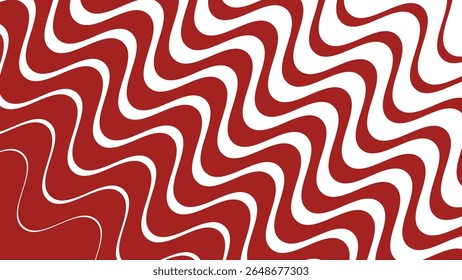 Red stripes wavy line abstract seamless pattern background for modern fabric digital and graphic design