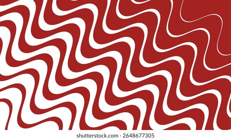 Red stripes wavy line abstract seamless pattern background for modern fabric digital and graphic design