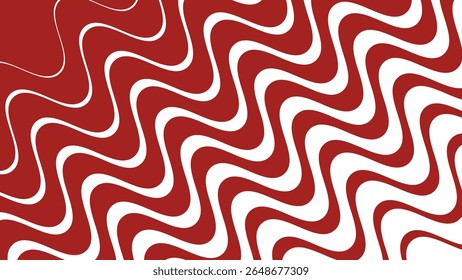 Red stripes wavy line abstract seamless pattern background for modern fabric digital and graphic design