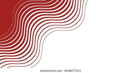 Red stripes wavy line abstract seamless pattern background for modern fabric digital and graphic design