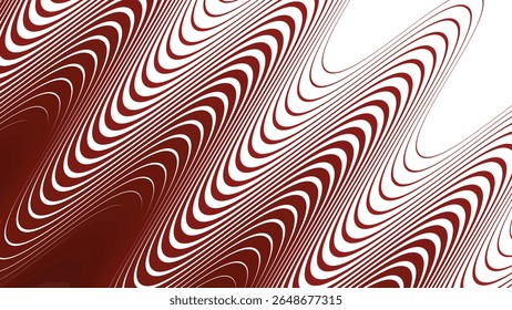 Red stripes wavy line abstract seamless pattern background for modern fabric digital and graphic design