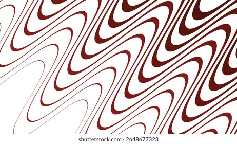Red stripes wavy line abstract seamless pattern background for modern fabric digital and graphic design