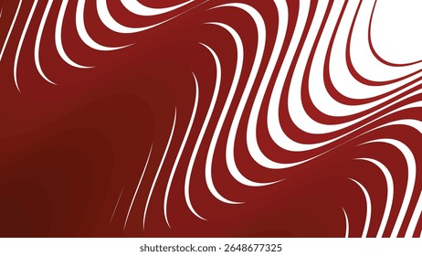Línea ondulada de rayas rojas abstracta sin patrón de fondo para la tela moderna digital y Diseño gráfico