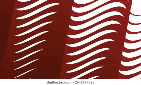 Red stripes wavy line abstract seamless pattern background for modern fabric digital and graphic design