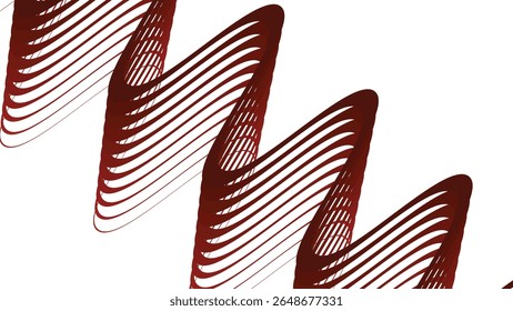 Red stripes wavy line abstract seamless pattern background for modern fabric digital and graphic design