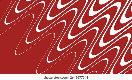 Red stripes wavy line abstract seamless pattern background for modern fabric digital and graphic design