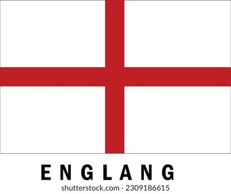 Red strips over white background, England Flag.