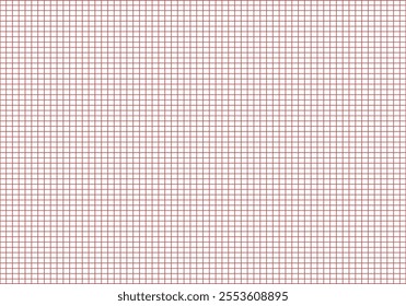 Red stroke grid background on white background