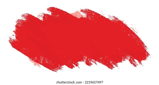 Razo rojo del pincel de pintura dibujado a mano