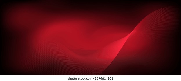 Roter Studiohintergrund. Abstrakte Limbo Podium Studioraum. Dunkelroter Farbverlauf-Wandboden und Spotlight-Szene. Schaukasten, Promotion-Anzeige. einfache Präsentation,