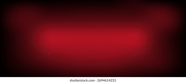 Red studio background. Abstract limbo podium studio room. Dark red gradient wall floor and spotlight scene. Showcase, promotion display. 