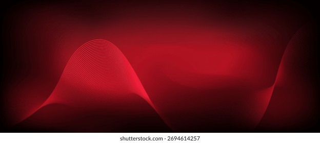 Red studio background. Abstract limbo podium studio room. Dark red gradient wall floor and spotlight scene. Showcase, promotion display. presentation, web, poster,