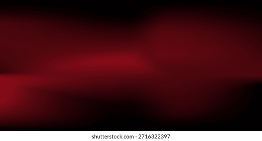 Fundo de estúdio vermelho. Abstrato limbo podium sala de estúdio. Piso de parede gradiente vermelho escuro e cena de holofote. Exibição de apresentação, promoção. Ilustração de maquete de estágio de vetor

