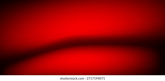 Fundo de estúdio vermelho. Abstrato limbo podium sala de estúdio. Piso de parede gradiente vermelho escuro e cena de holofote. Exibição de apresentação, promoção. Ilustração de maquete de estágio de vetor