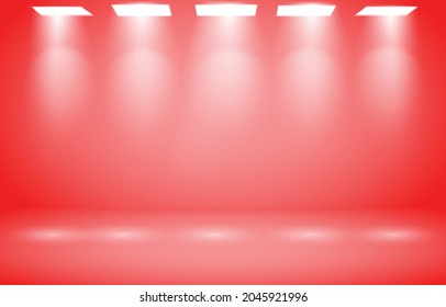 Red studio background high quality