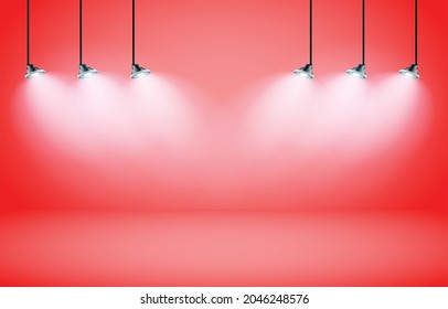 red studio background high quality
