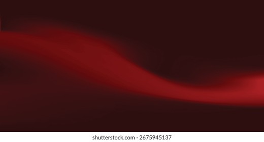 Roter Studiohintergrund. Modernes abstraktes Limbo Podium Studiozimmer. Dunkelroter Farbverlauf-Wandboden und Spotlight-Szene. Schaukasten, Promotion-Anzeige. Vektorstadium-Musterbeispiel.Eps 10