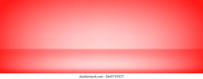 Fondo de pantalla de podio de estudio rojo. Fondo de escena de limbo degradado. Brillante estante y fondo de pared para maqueta, presentación, Plantilla, escaparate del producto. Exhibición Abstractas de la etapa de la sala de la cereza. Vector