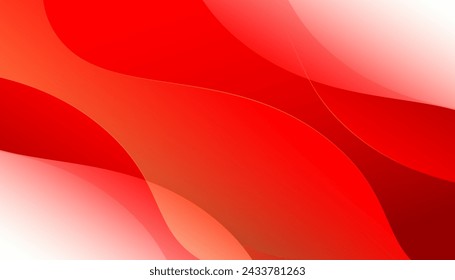 Red stylish wave background for business