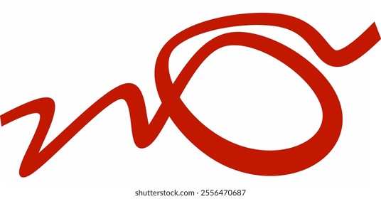 Red stylish wave lines background for business. vector illustration