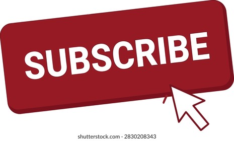 A red subscribe button with white text and a cursor clicking on it, symbolizing online registration
