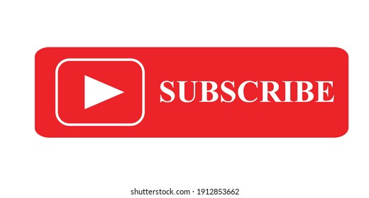 Red Subscribe Text On Red Button Stock Vector (Royalty Free) 1912853662 ...