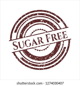 Red Sugar Free rubber stamp