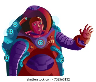 red suit astronaut