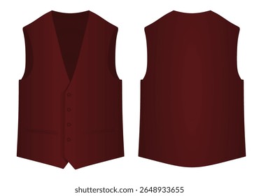Ilustração de vetor de colete vermelho	