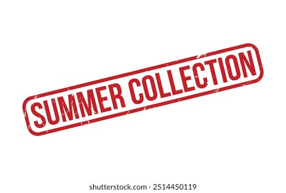 Red Summer Collection Rubber Stamp Seal Vector