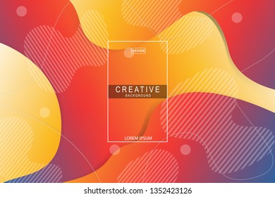 RED Summer tropical fluid landing page background. Fluid, liquid, wavy, gradient, flowing, dynamic shape background. Trendy and modern background color. Cool banner design template