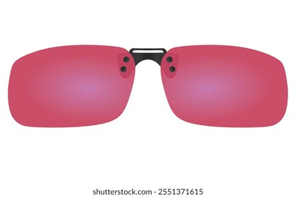 Red sun  glasses. vector illustration