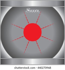 Red sun new icon or logo