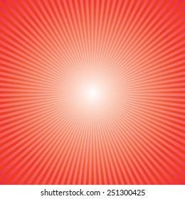 Red sun ray