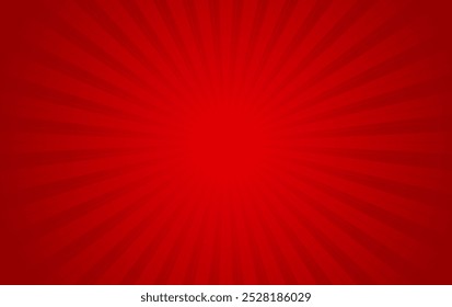 Red sun rays background, Abstract red background