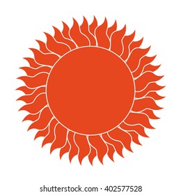 red sun sign