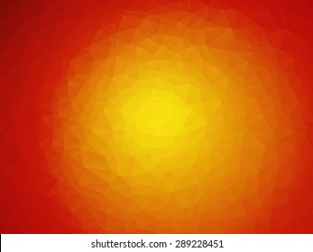 red sun yellow orange background